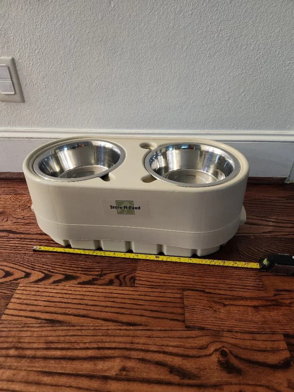 Elevated Dog Bowl & Storage